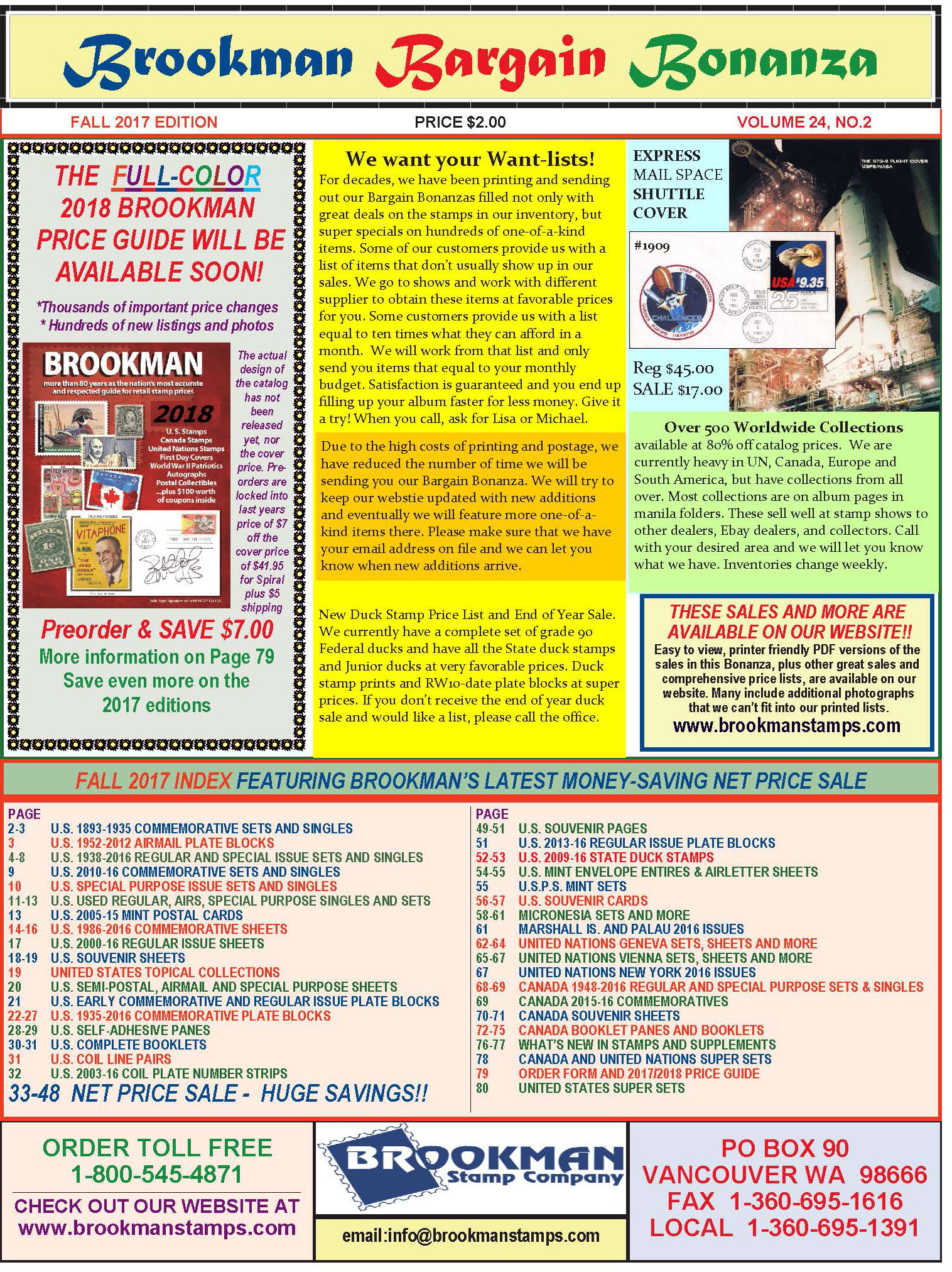 Brookman Stamp Company & Michael Jaffe Stamps